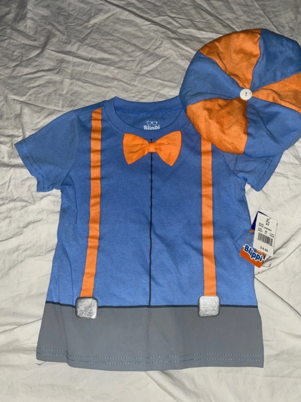 Blippi 3T t shirt and matching hat new